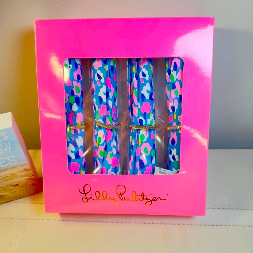Lilly Pulitzer Multicolor Pen Set in Pink and Blue